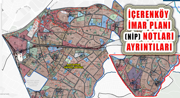 İçerenköy Küçükbakkalköy 5 Bin Ölçekli İmar Planı – NİP Detayları