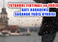 İstanbul’da Yağış Geçişleri ve Fırtına Bekleniyor