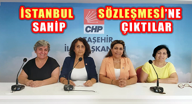 CHP Kadınlarından Eş Zamanlı İstanbul Sözleşmesi Yıldönümünde Açıklama