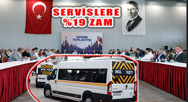 İstanbul’da Servis Ücretlerine Yüzde 19 Zam Yapıldı