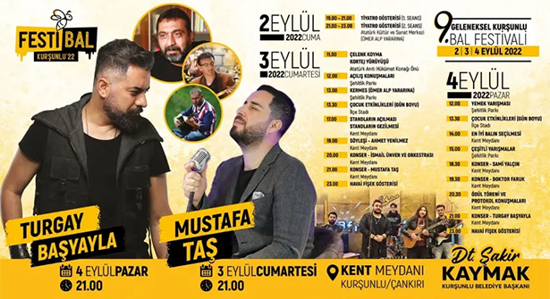 Kurşunlu Bal Festivali ‘FestiBal’ Konuğu Turgay Başyayla