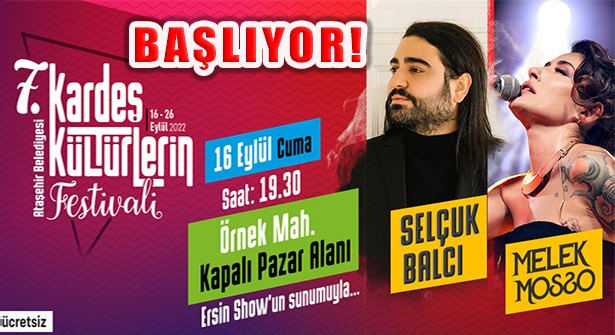 Ataşehir Kardeş Kültürlerin Festivali Selçuk Balcı ve Melek Mosso İle Başlıyor