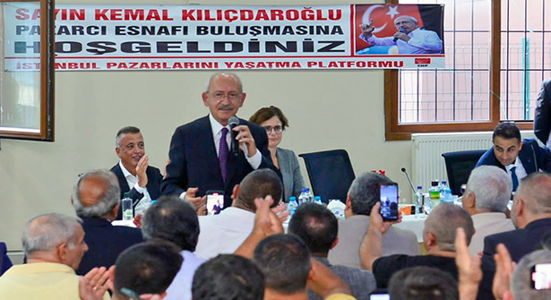 CHP Lideri Kılıçdaroğlu Ataşehir’de Buluştuğu Pazarcı Esnafını Dinledi