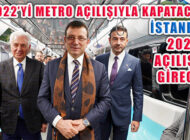 İstanbul Metro Açılışı İle Yılı Kapatacak ‘Yeni Yıl’a Açılışla Girecek