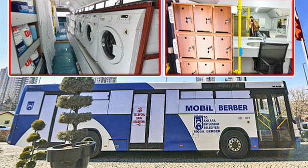 Ankara BB Duş, Berber, Çamaşırhane Otobüsleri Deprem Bölgesinde