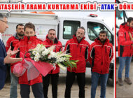 Ataşehir’in Kahraman Arama Kurtarma Ekibi ‘ATAK’ İstanbul’a Döndü