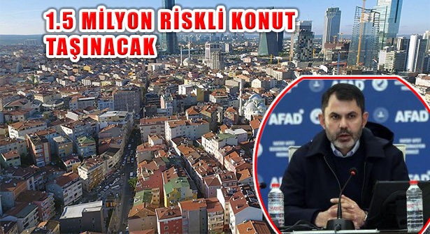 Bakan Kurum, ‘İstanbul’da 1,5 Milyon Riskli Konutu Taşıyacağız’