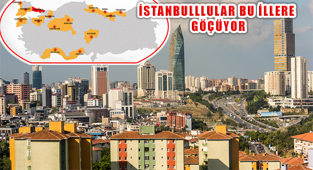 Kira ve Depremden Etkilenen İstanbul’dan Göç Alan İller!