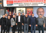 Abdullah Der, İlçe Yöneticileriyle CHP İçerenköy Seçim Ofisinde