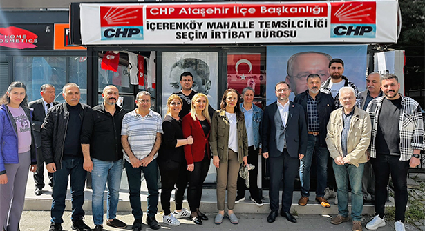 Gamze Akkuş İlgezdi, CHP İçerenköy Mahalle Temsilciliğini Ziyaret Etti