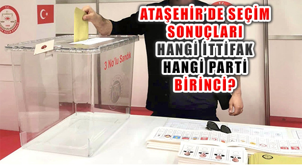 Ataşehir Milletvekili Genel Seçiminde Oy Dağılımı Sıralaması Belli Oldu