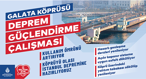İstanbul Galata Köprüsü’nde 29 Yıl Sonra Yenileme Çalışması