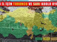 Marmara ile Batı Karadeniz İçin Sarı ve Turuncu Kodlu Yağış Uyarısı