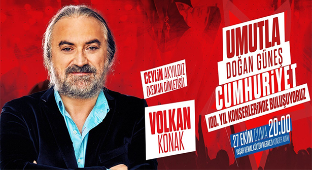 Volkan Konak’tan Cumhuriyet’in 100. Yılına Özel Konser