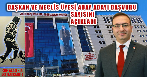 CHP Ataşehir Belediye Başkan ve Meclis Üyesi Aday Adayı Sayısı Açıklandı