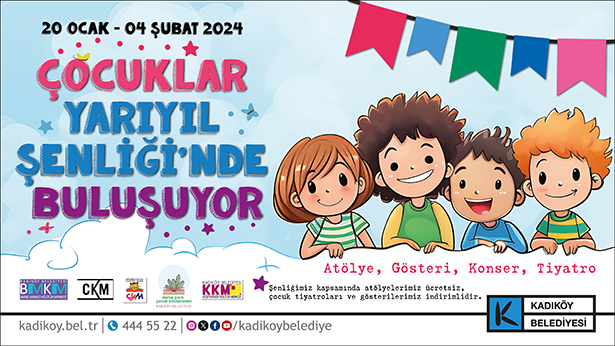 Kadıköy’de Çocuklar Yarıyıl Şenliği’nde Buluşuyor
