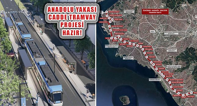 Üsküdar Kadıköy Maltepe Tramvay Hattı Tasarımları Tamamlandı