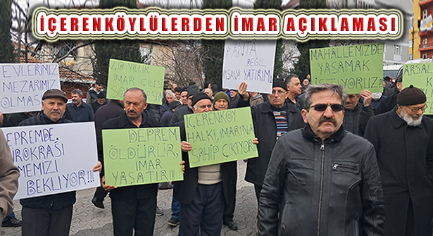 İçerenköy İmar Mağdurları’ndan İmar Planı ve Rezerv Alanı Açıklaması.