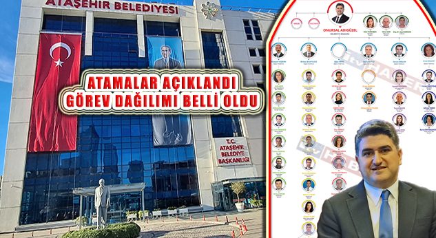 Ataşehir Belediyesi’nde Başkan Yardımcıları Görev Dağılımı Yapıldı