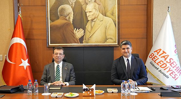 İmamoğlu, Ataşehir Belediyesi ve Başkan Onursal Adıgüzel’i Ziyaret Etti