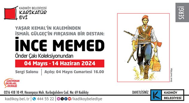 İnce Memed Karikatür Sergisi, Kadıköy Belediyesi Karikatür Evi’nde