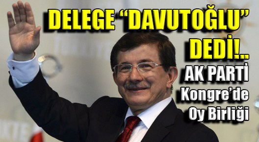 Ak Parti: Oy Birliğiyle Ahmet Davutoğlu!