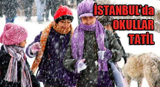 Şiddetli Kar Yağışı  Beklenen İstanbul’da okullar tatil